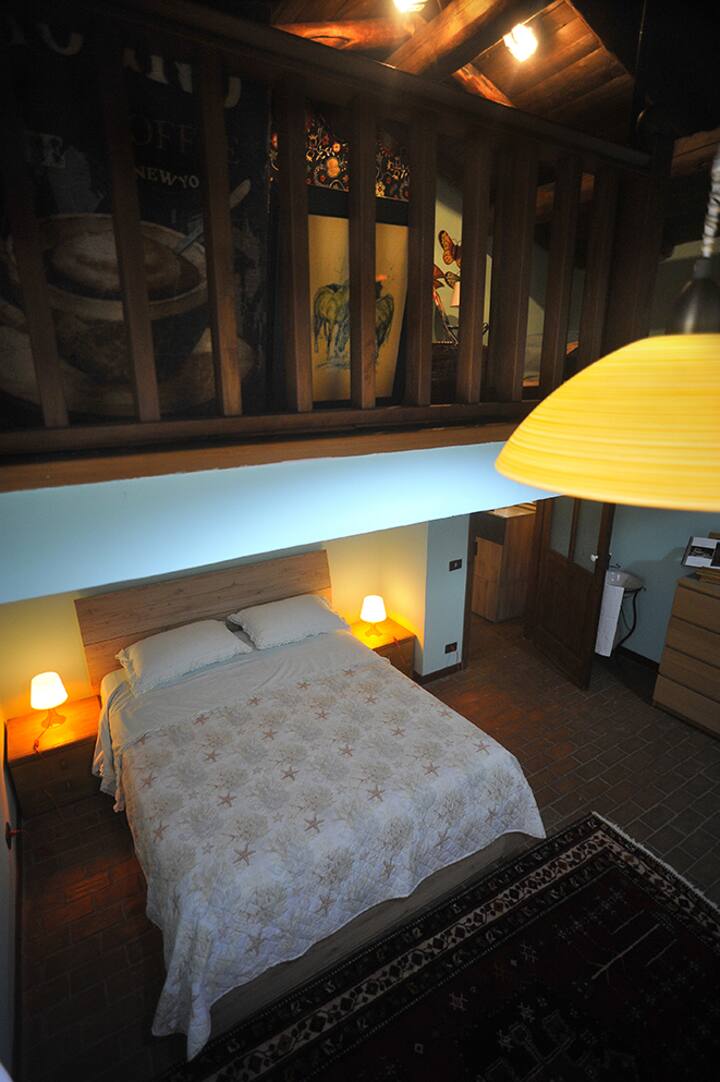 Camera da letto e soppalco