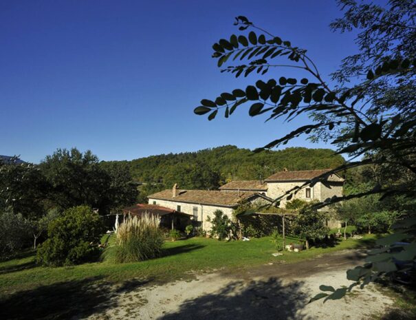 Vista del casale